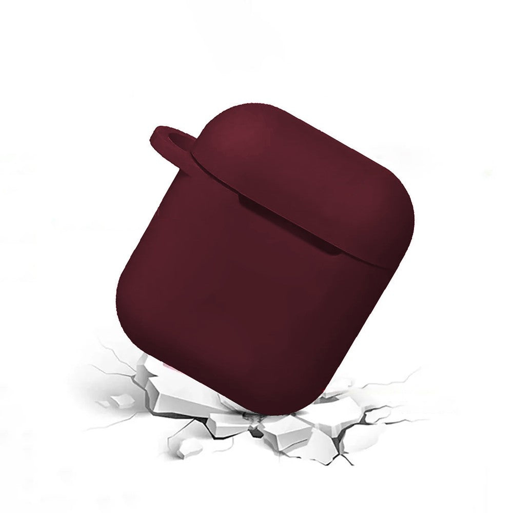 Husa Soft Silicone - AirPods 1/2 - Burgundy