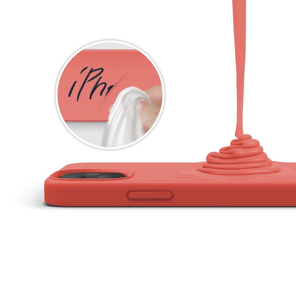 Husa Soft Silicone - iPhone 12 Mini - Orange