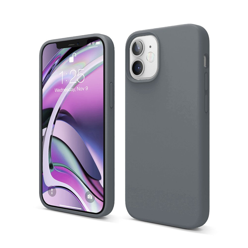 Husa Soft Silicone - iPhone 12 Mini - Dark Gray