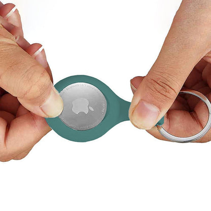 Husa Soft Silicone - AirTag - Dark Green