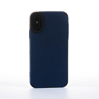 Husa Grained Leather - iPhone X/XS - Albastru