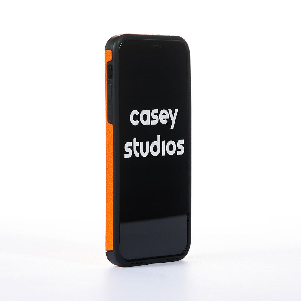 Husa Grained Leather - iPhone X/XS - Portocaliu