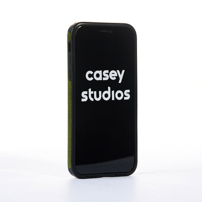 Husa Grained Leather - iPhone XR - Verde