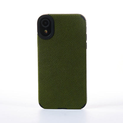 Husa Grained Leather - iPhone XR - Verde