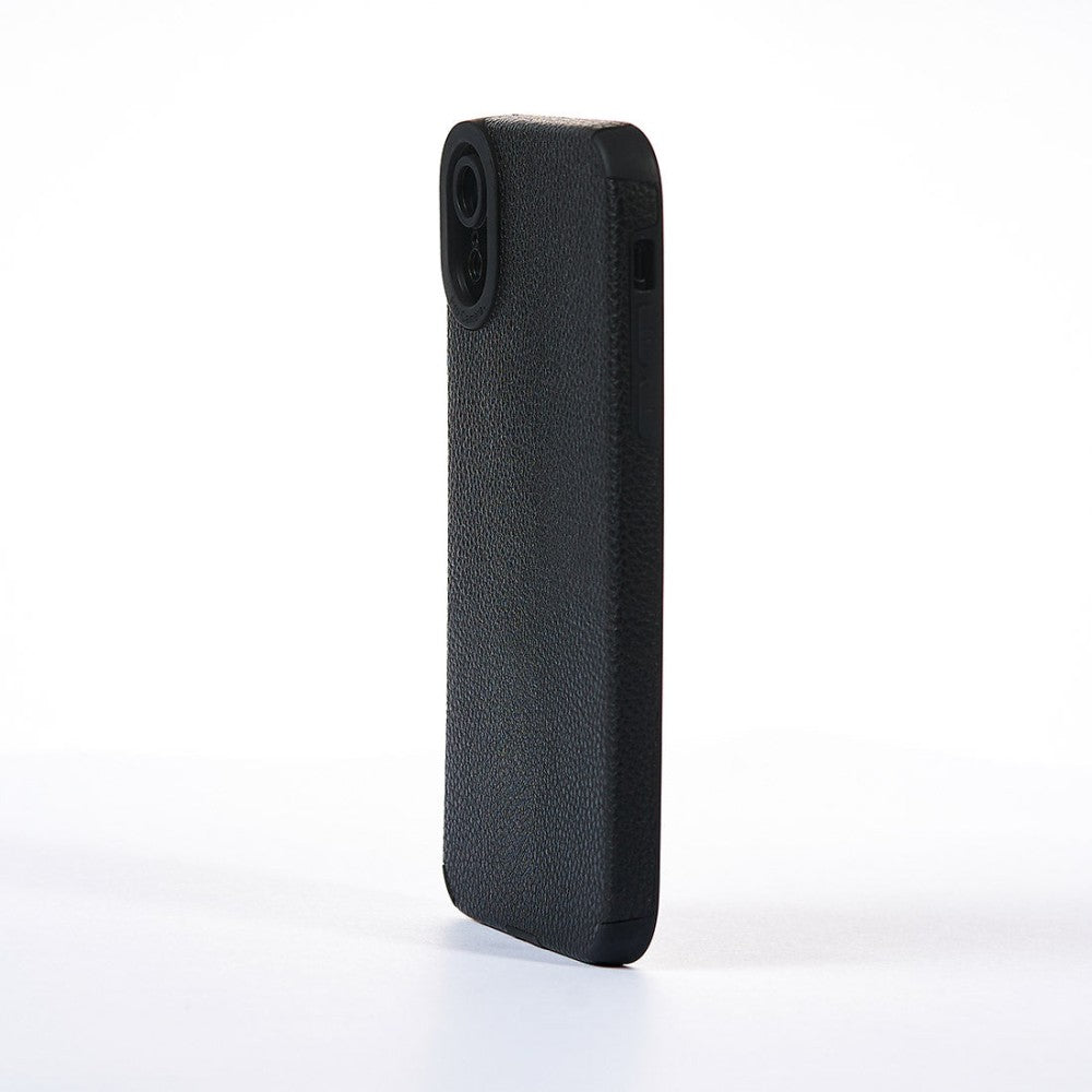 Husa Grained Leather - iPhone XR - Negru