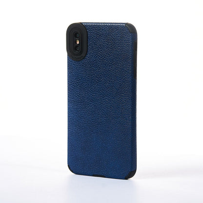 Husa Grained Leather - iPhone XS Max - Albastru