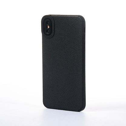 Husa Grained Leather - iPhone XS Max - Negru