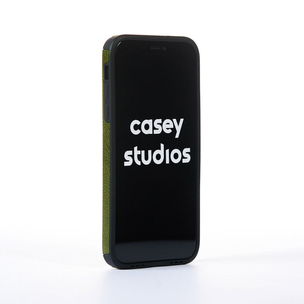 Husa Grained Leather - iPhone 11 - Verde