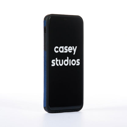 Husa Grained Leather - iPhone 11 Pro Max - Albastru