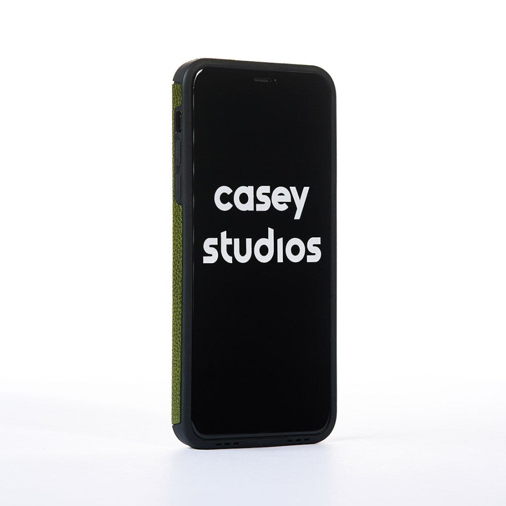 Husa Grained Leather - iPhone 11 Pro Max - Verde