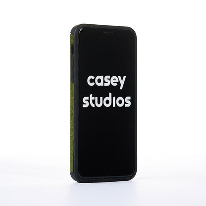 Husa Grained Leather - iPhone 11 Pro Max - Verde