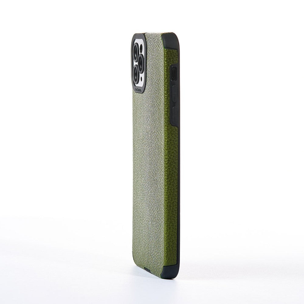 Husa Grained Leather - iPhone 11 Pro Max - Verde