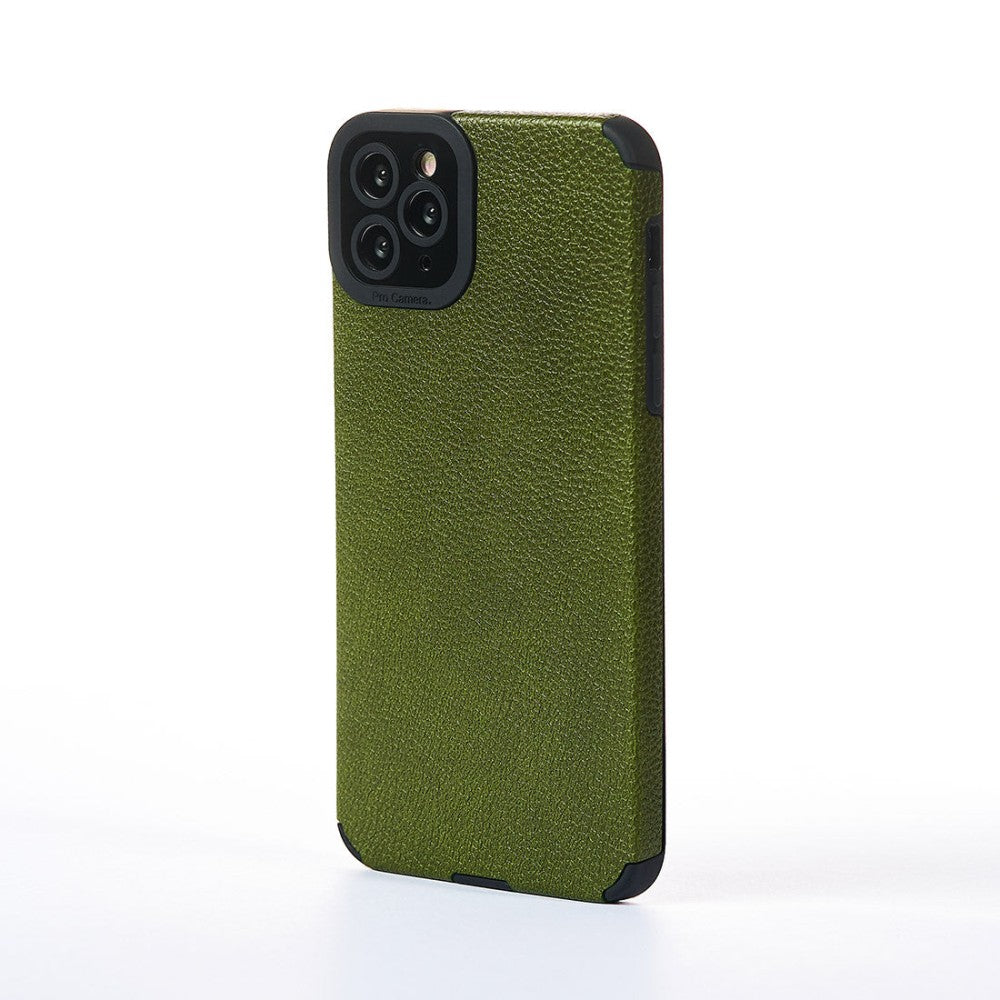 Husa Grained Leather - iPhone 11 Pro Max - Verde