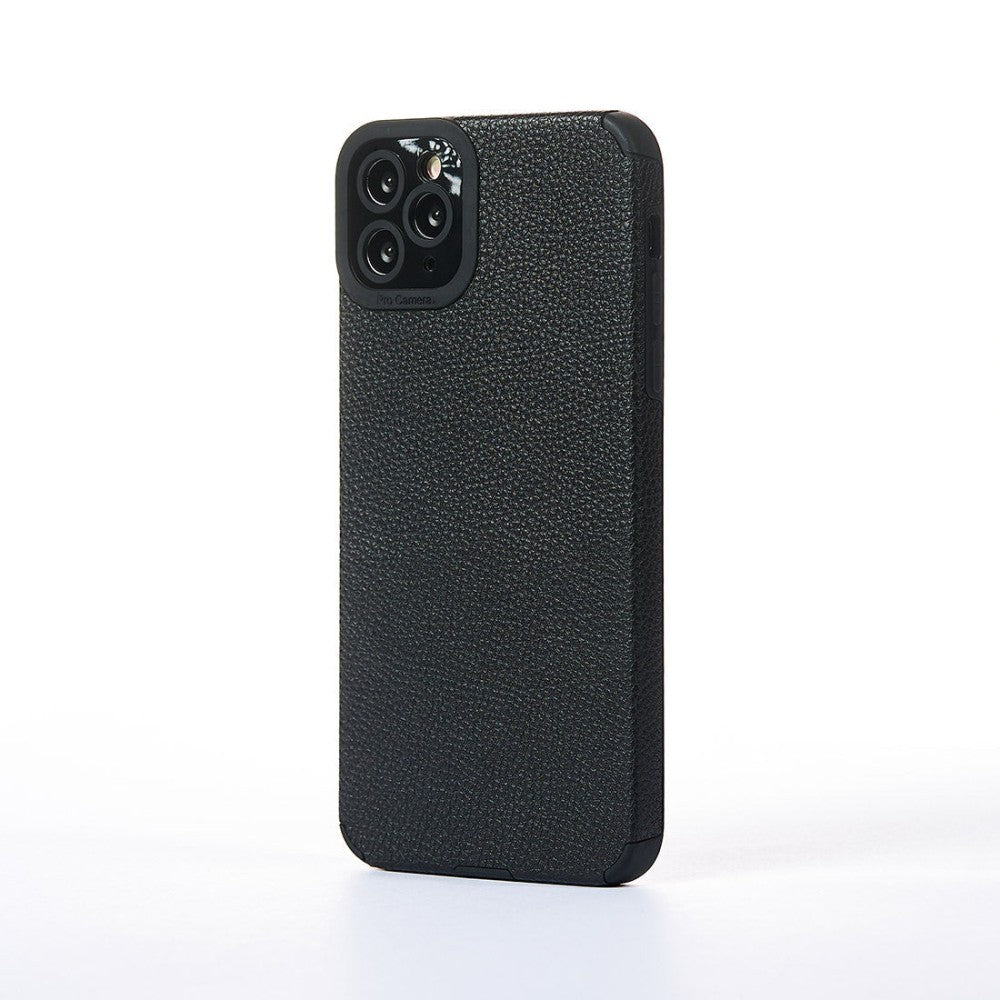 Husa Grained Leather - iPhone 11 Pro Max - Negru