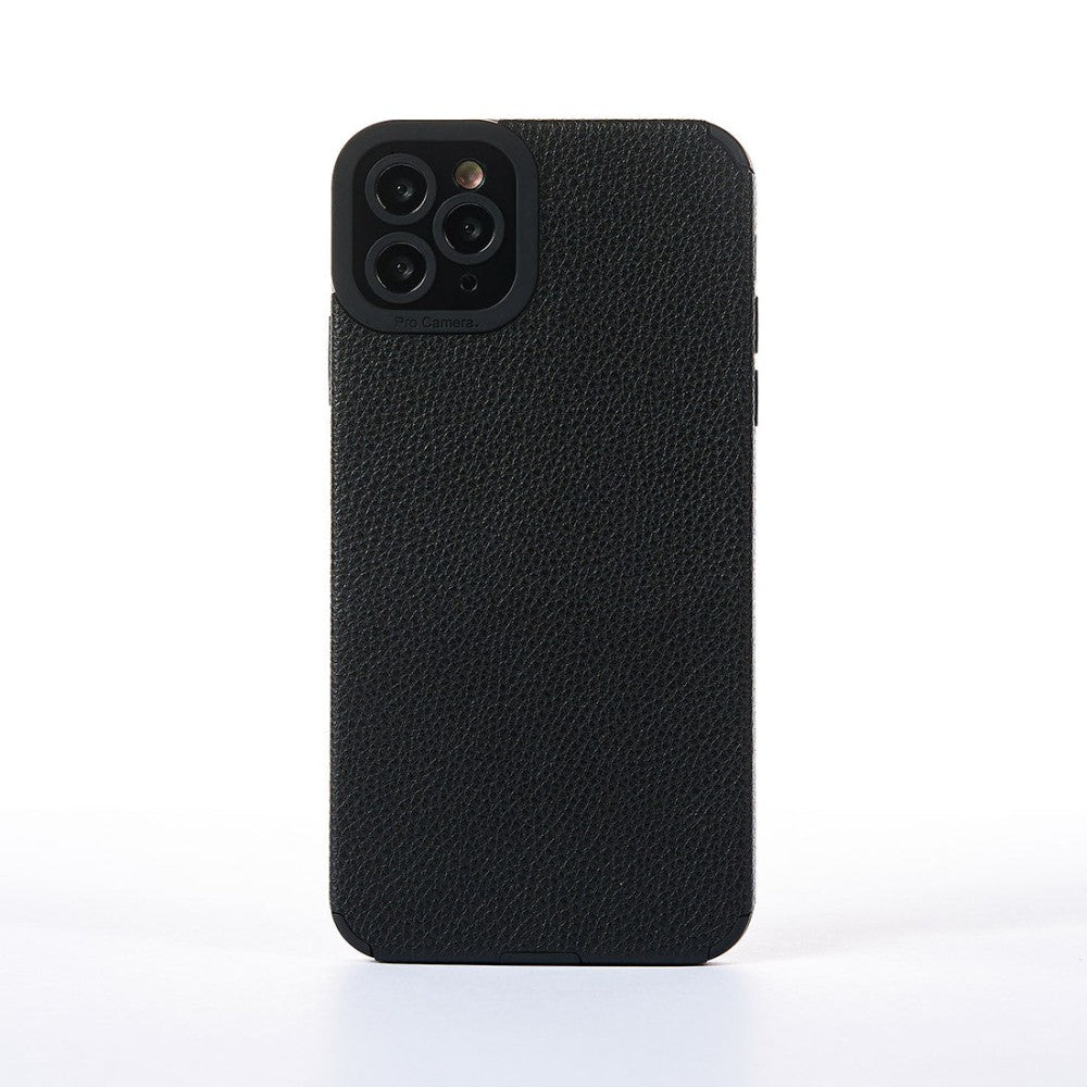 Husa Grained Leather - iPhone 11 Pro Max - Negru