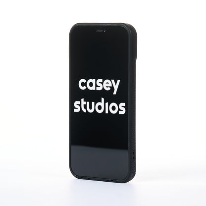 Husa Grained Leather - iPhone 12 - Negru