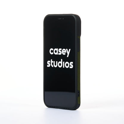 Husa Grained Leather - iPhone 12 Pro - Verde