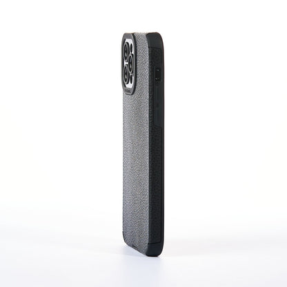 Husa Grained Leather - iPhone 12 Pro - Negru