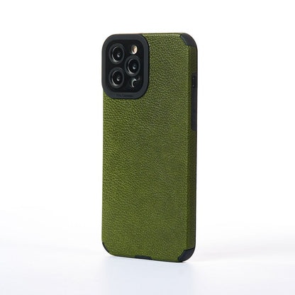 Husa Grained Leather - iPhone 12 Pro Max - Verde