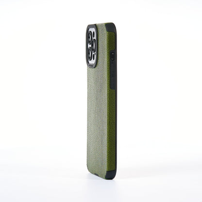 Husa Grained Leather - iPhone 12 Pro Max - Verde