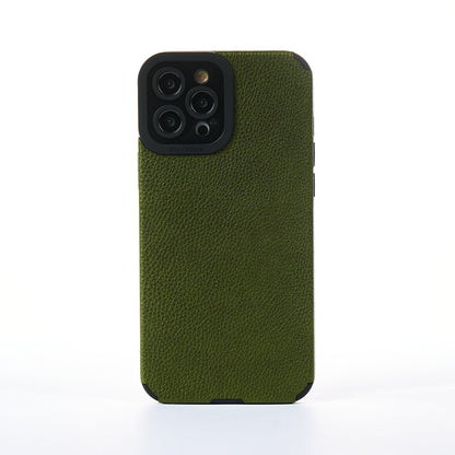 Husa Grained Leather - iPhone 12 Pro Max - Verde