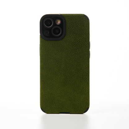 Husa Grained Leather - iPhone 13 - Verde