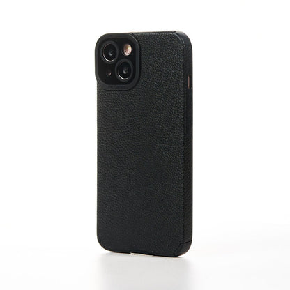 Husa Grained Leather - iPhone 13 - Negru