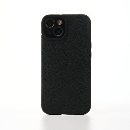 Husa Grained Leather - iPhone 13 - Negru