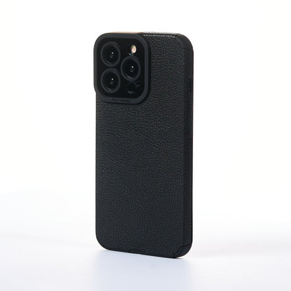 Husa Grained Leather - iPhone 13 Pro Max - Negru