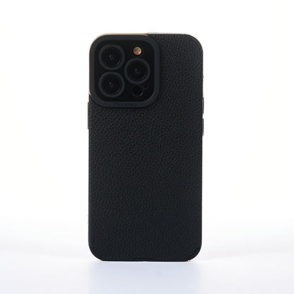 Husa Grained Leather - iPhone 13 Pro - Negru