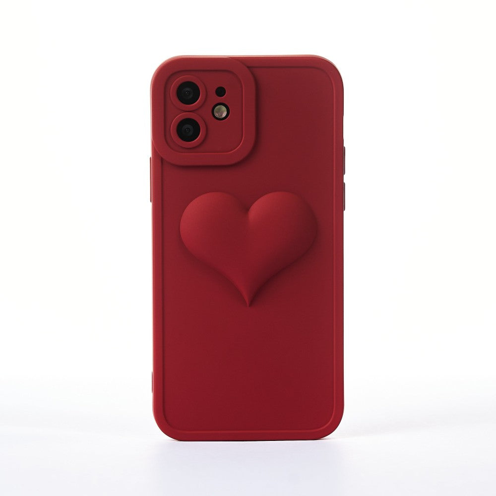 Husa Full Heart - iPhone 12 - Visiniu