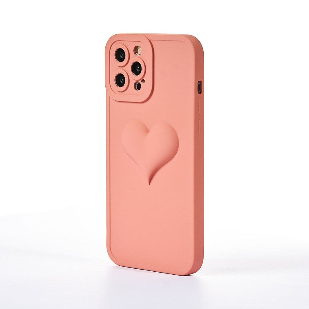 Husa Full Heart - iPhone 12 Pro Max - Roz