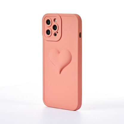 Husa Full Heart - iPhone 12 Pro Max - Roz