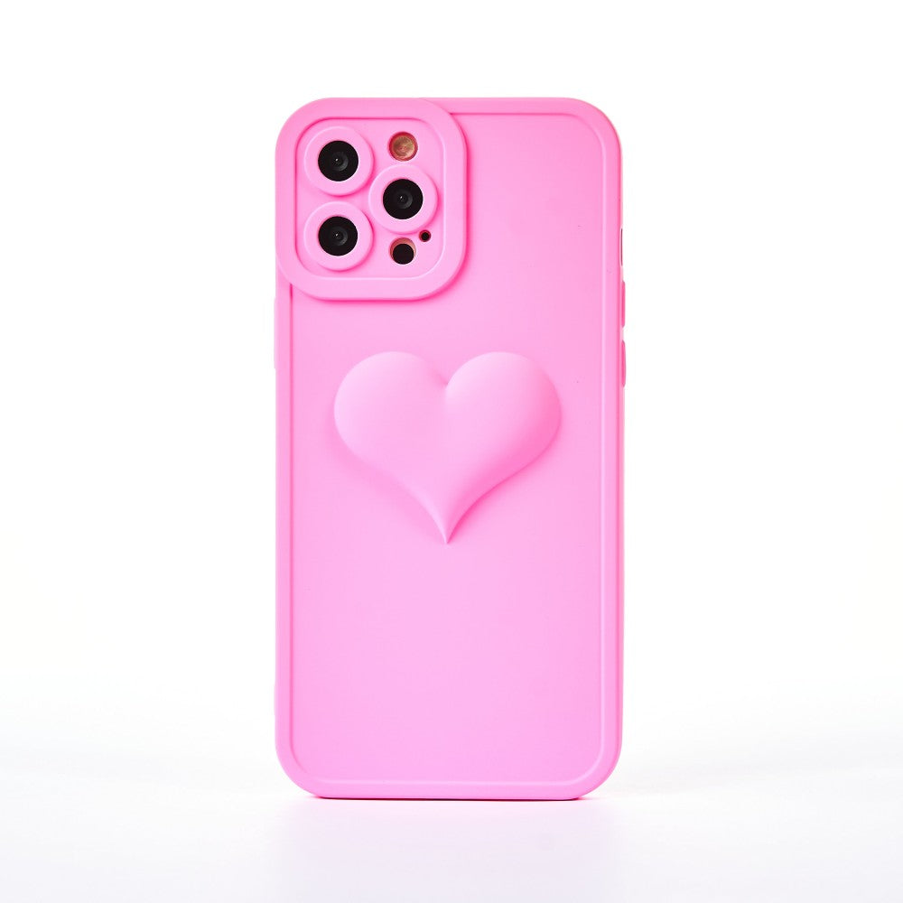 Husa Full Heart - iPhone 12 Pro Max - Roz Aprins