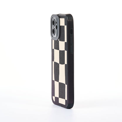Husa Squareforming - iPhone 12 - Alb/Negru