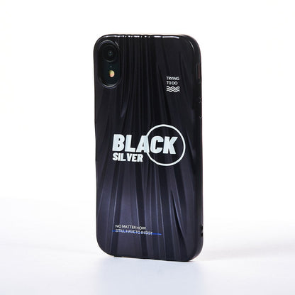 Husa Black Silver - iPhone XR - Negru