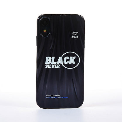 Husa Black Silver - iPhone XR - Negru