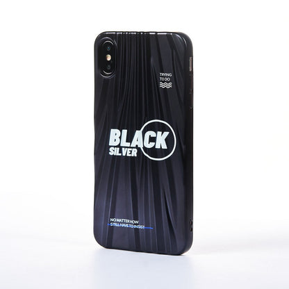 Husa Black Silver - iPhone XS Max - Negru