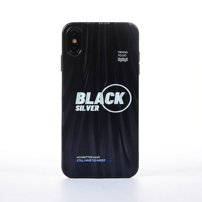 Husa Black Silver - iPhone XS Max - Negru