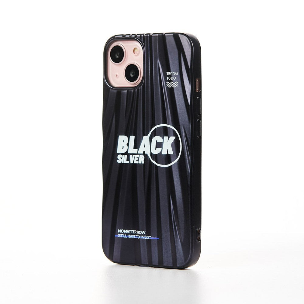 Husa Black Silver - iPhone 13 - Negru