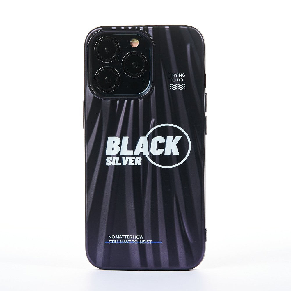 Husa Black Silver - iPhone 13 Pro - Negru
