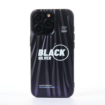 Husa Black Silver - iPhone 13 Pro - Negru