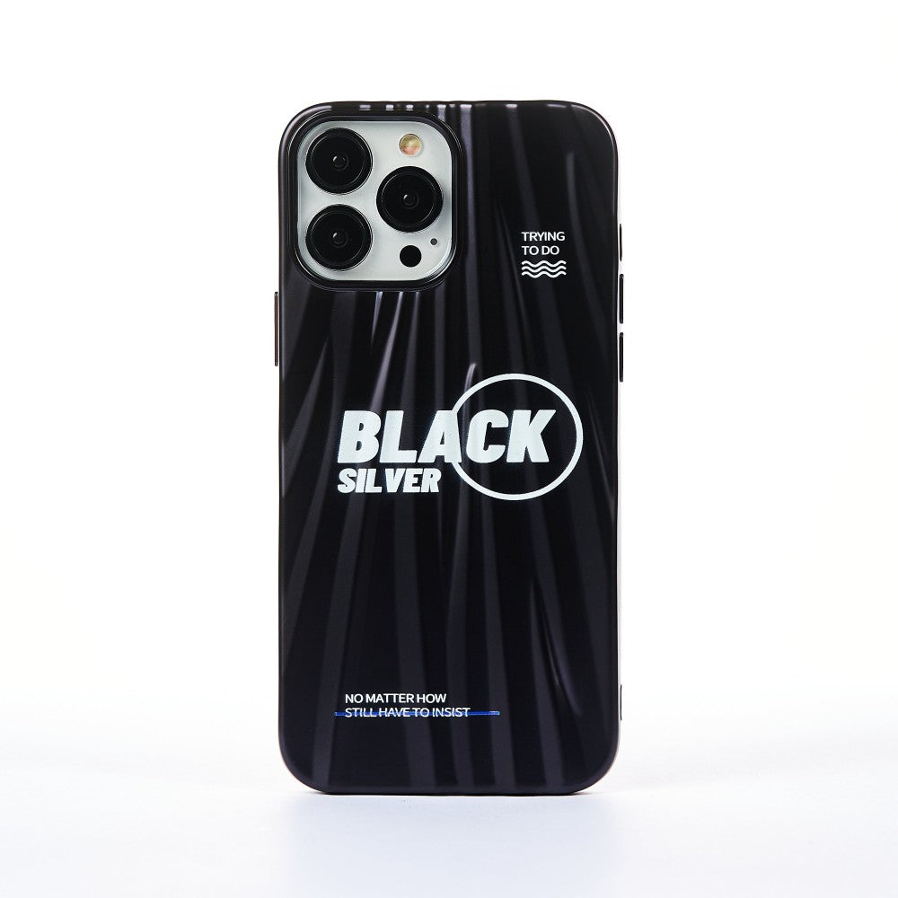 Husa Black Silver - iPhone 13 Pro Max - Negru