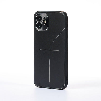 Husa Metalines - iPhone 12 - Negru