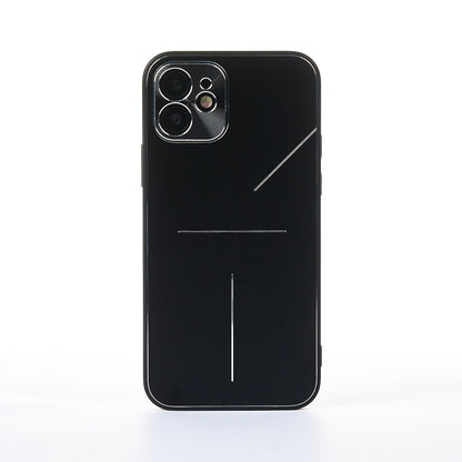 Husa Metalines - iPhone 12 - Negru