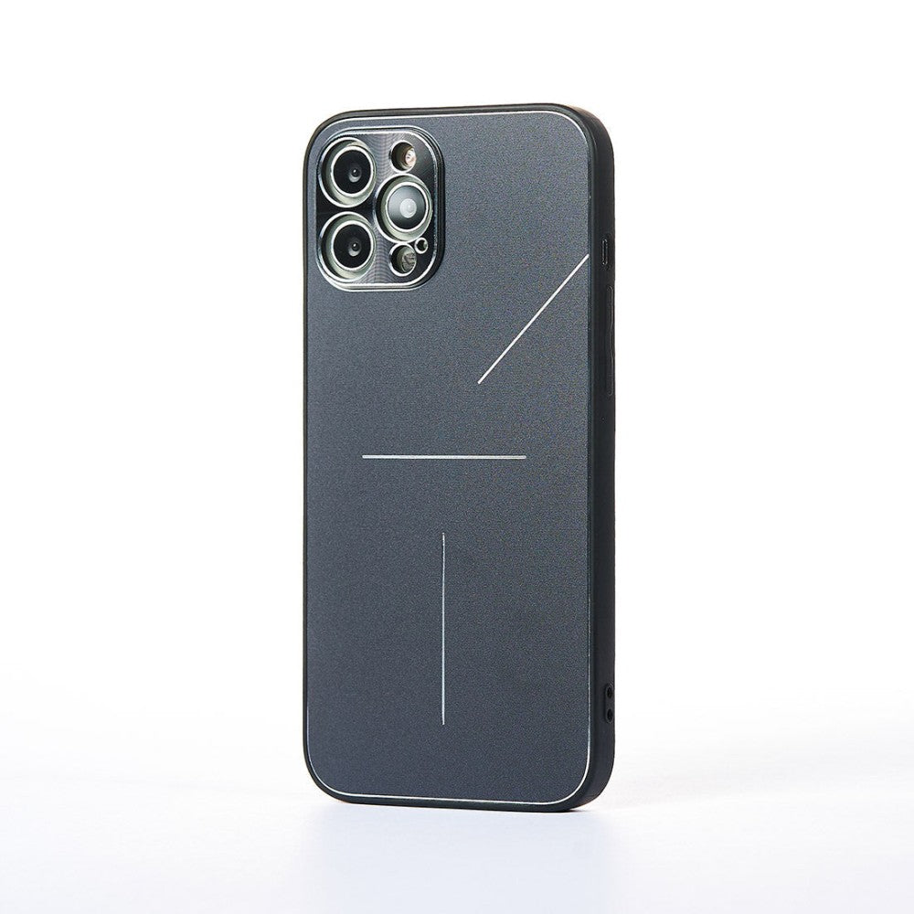 Husa Metalines - iPhone 12 Pro Max - Negru