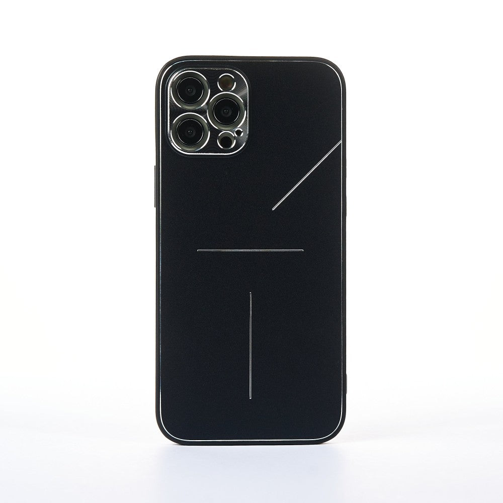 Husa Metalines - iPhone 12 Pro Max - Negru