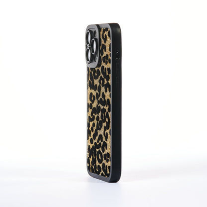 Husa Furry Print - iPhone 13 Pro Max - Gold