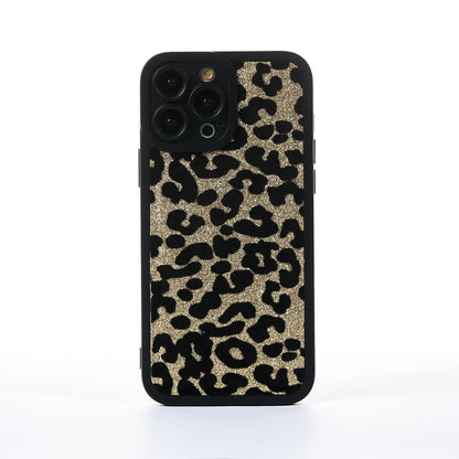 Husa Furry Print - iPhone 13 Pro Max - Gold