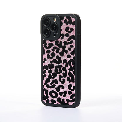 Husa Furry Print - iPhone 13 Pro Max - Roz